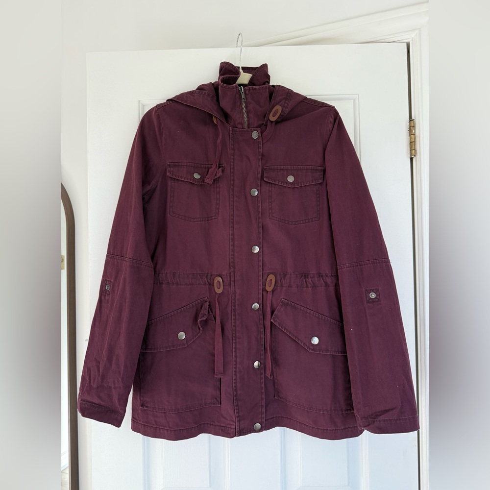 Kismet Women's Burgundy Utility Jacket